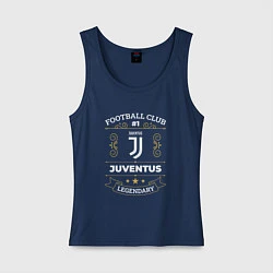 Майка женская хлопок Juventus FC 1, цвет: тёмно-синий
