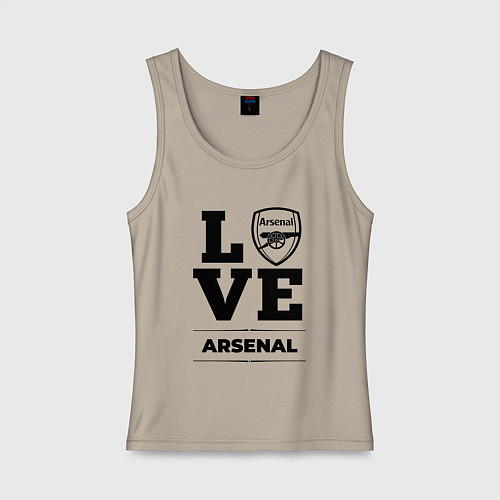 Женская майка Arsenal Love Классика / Миндальный – фото 1