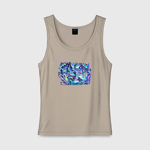 Женская майка Истинный дракон арт О моём перерождении в слизь / Миндальный – фото 1