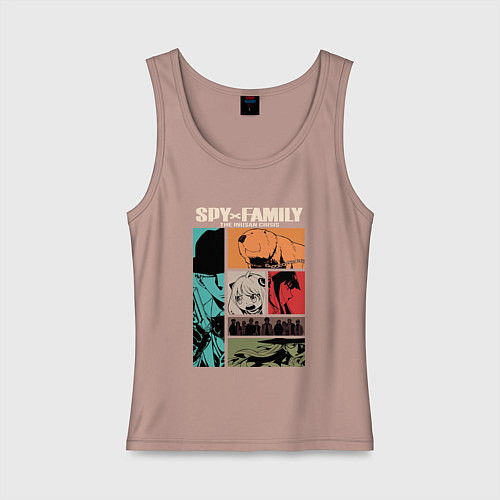 Женская майка Семья Шпиона Spy x Family / Пыльно-розовый – фото 1