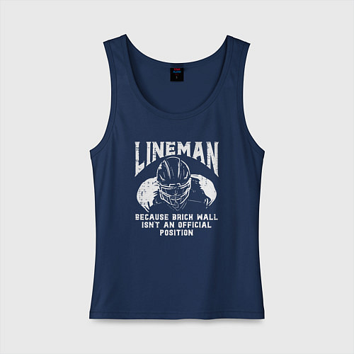 Женская майка Лайнмен / Тёмно-синий – фото 1