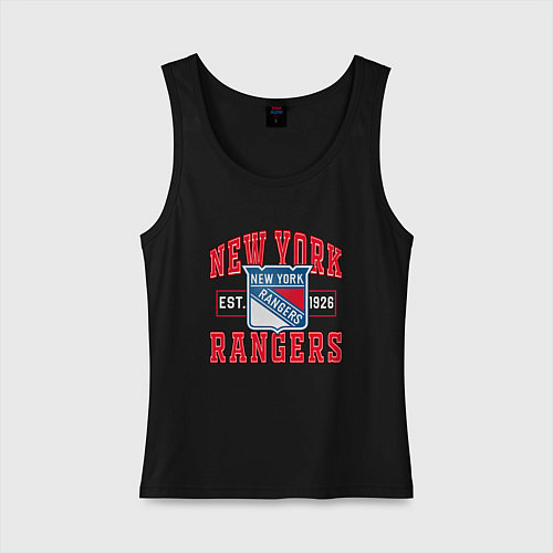 Женская майка NY RANGERS NHL НЬЮ-ЙОРК РЕЙНДЖЕРС / Черный – фото 1