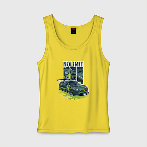 Женская майка Aston Martin No Limit Нет Предела / Желтый – фото 1
