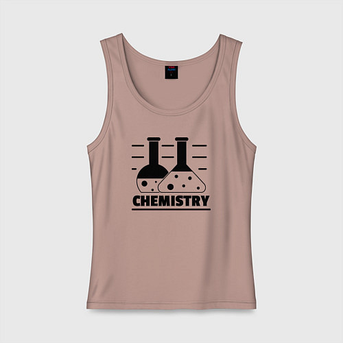 Женская майка CHEMISTRY химия / Пыльно-розовый – фото 1