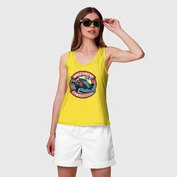Майка женская хлопок WORLD CARTING КАРТИНГ, цвет: желтый — фото 2