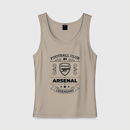 Женская майка Arsenal: Football Club Number 1 Legendary / Миндальный – фото 1