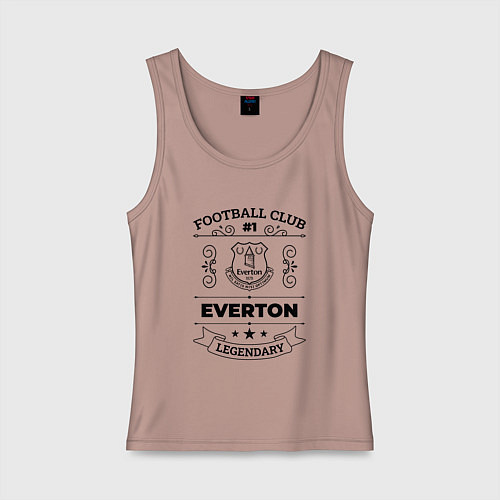 Женская майка Everton: Football Club Number 1 Legendary / Пыльно-розовый – фото 1