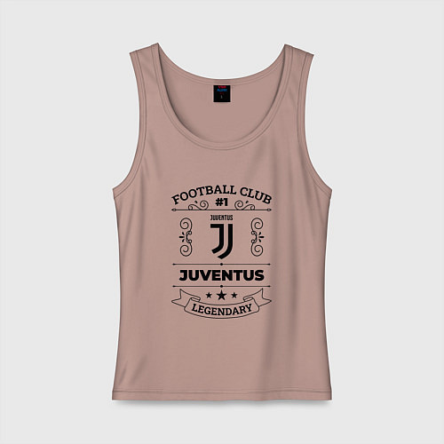 Женская майка Juventus: Football Club Number 1 Legendary / Пыльно-розовый – фото 1