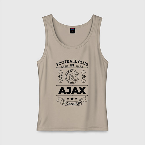 Женская майка Ajax: Football Club Number 1 Legendary / Миндальный – фото 1