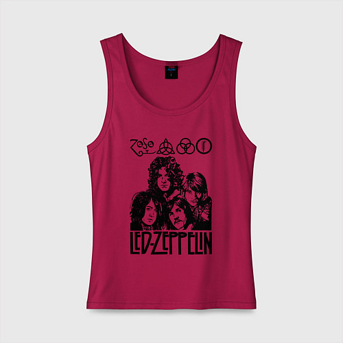 Женская майка Led Zeppelin Black / Маджента – фото 1