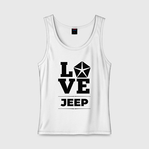 Женская майка Jeep Love Classic / Белый – фото 1