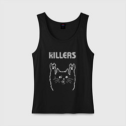 Женская майка The Killers рок кот