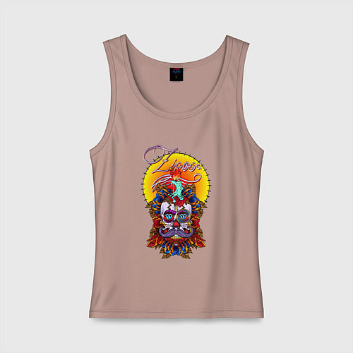 Женская майка Драгоценный череп / Пыльно-розовый – фото 1