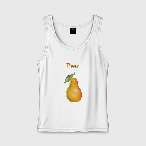 Женская майка Pear груша / Белый – фото 1
