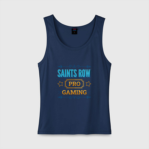Женская майка Игра Saints Row pro gaming / Тёмно-синий – фото 1