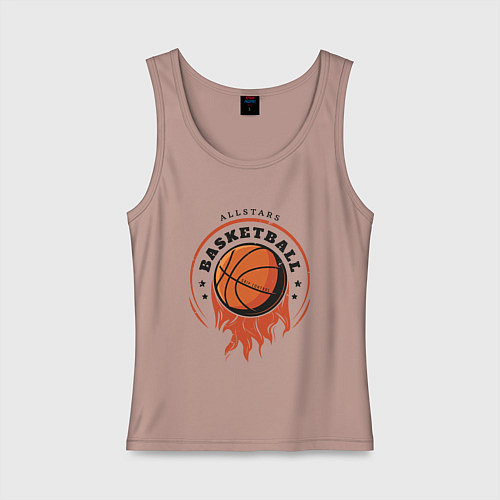 Женская майка Allstars Basketball / Пыльно-розовый – фото 1