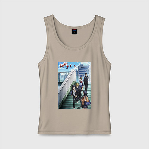 Женская майка Tomodachi game friends / Миндальный – фото 1