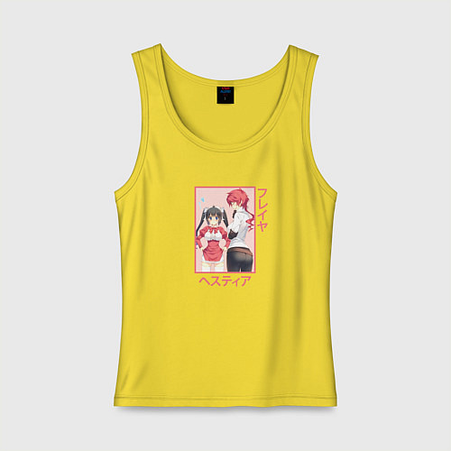 Женская майка Гестия и Гефест / Желтый – фото 1