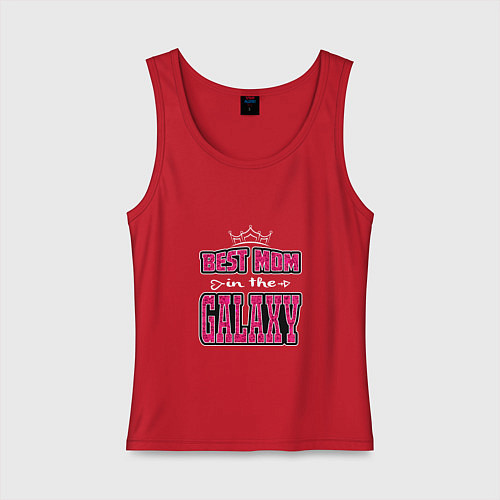 Женская майка Лучшая мама в галактике / Красный – фото 1