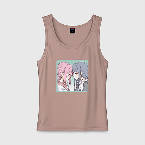 Женская майка Ячиё Нанами и Ироха Тамаки - Записи о магии Девочк / Пыльно-розовый – фото 1