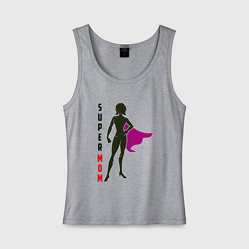 Женская майка СуперМама / Меланж – фото 1