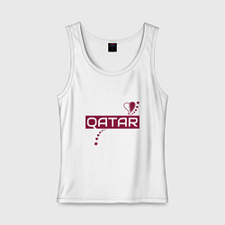 Женская майка Qatar heart