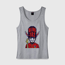 Майка женская хлопок Blink 182 beefeater, цвет: меланж