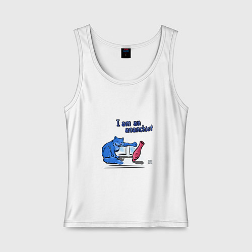 Женская майка I am an anarchist / Белый – фото 1