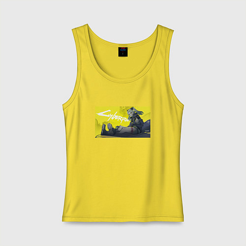 Женская майка Ребекка - Cyberpunk / Желтый – фото 1