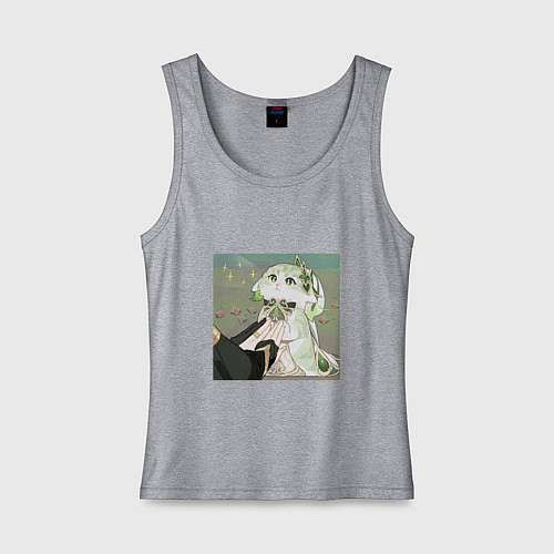 Женская майка Кошечка Нахида и Аль-Хайтам / Меланж – фото 1