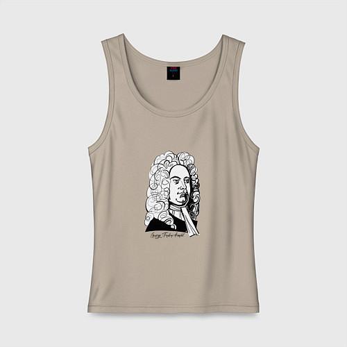 Женская майка Георг Фридрих Гендель / Миндальный – фото 1