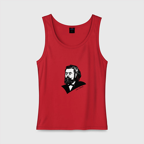 Женская майка Модест Мусоргский / Красный – фото 1