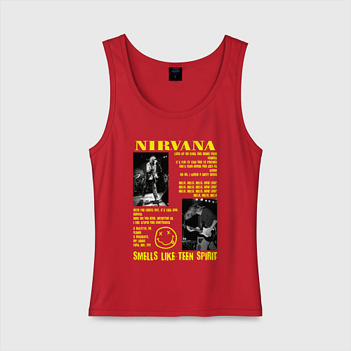 Женская майка Nirvana SLTS / Красный – фото 1