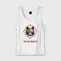 Женская майка Медведь в рамке Wild Bear