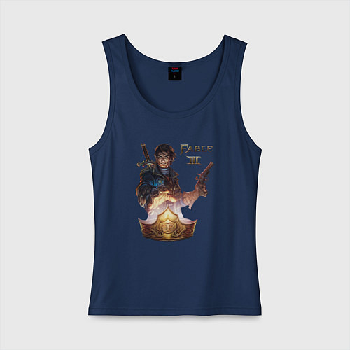 Женская майка Fable 3 hero / Тёмно-синий – фото 1