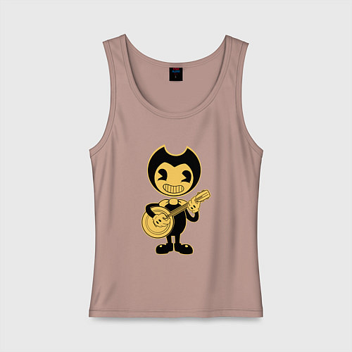 Женская майка Бенди играет на лютне / Пыльно-розовый – фото 1