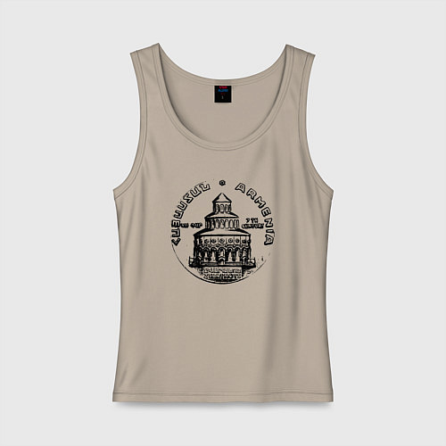 Женская майка Armenia mood / Миндальный – фото 1