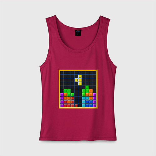Женская майка Tetris / Маджента – фото 1