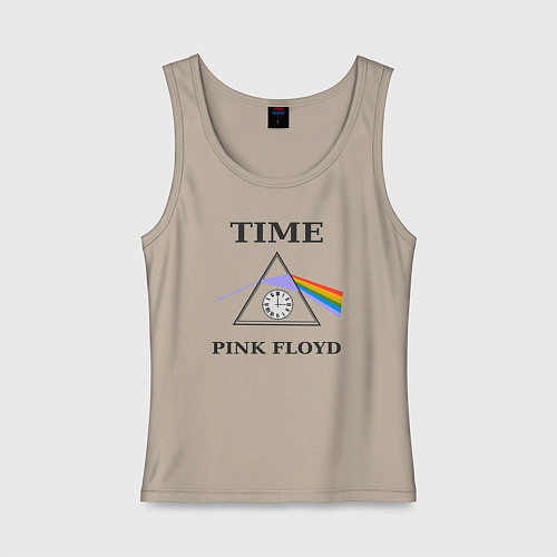 Женская майка Время Пинк Флойд рок / Миндальный – фото 1
