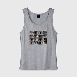 Женская майка Разнообразие глаз