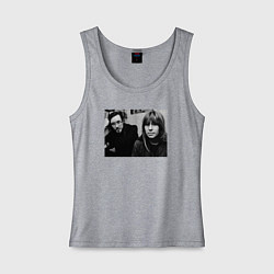 Майка женская хлопок Янка и Егор, цвет: меланж