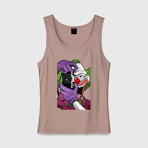 Женская майка Krusty photographer / Пыльно-розовый – фото 1