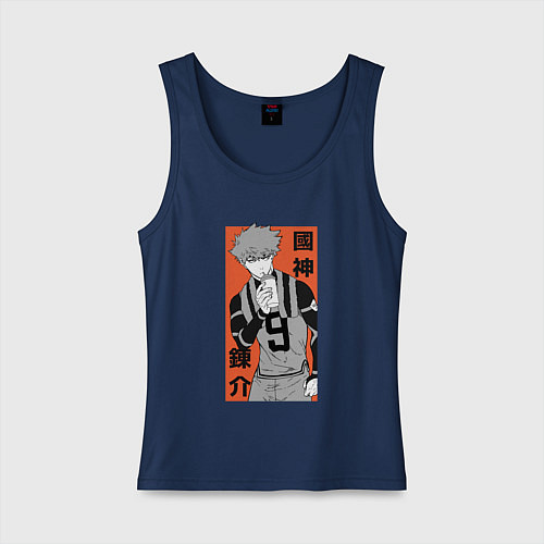 Женская майка Кунигами / Тёмно-синий – фото 1