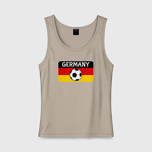 Женская майка Football Germany / Миндальный – фото 1