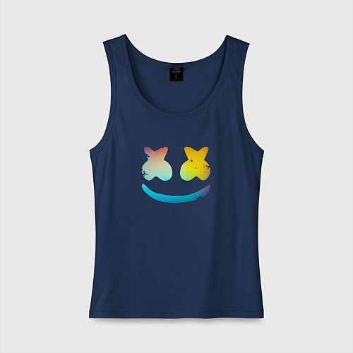 Женская майка Маршмеллоу минимал / Тёмно-синий – фото 1