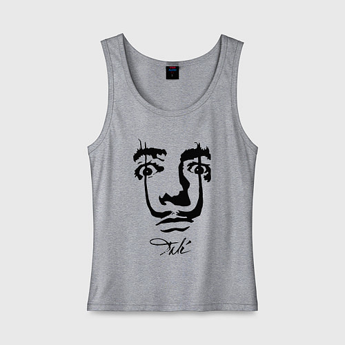 Женская майка Dali face / Меланж – фото 1