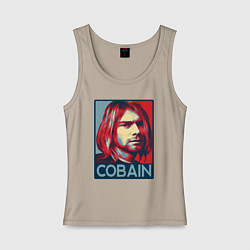 Женская майка Nirvana - Kurt Cobain