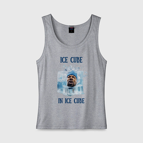 Женская майка Ice Cube in ice cube / Меланж – фото 1