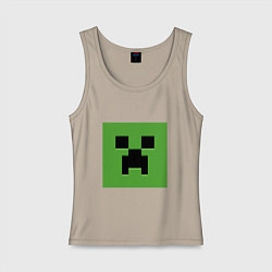 Женская майка Minecraft creeper face