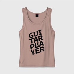 Женская майка MoMo - Guitar player черный